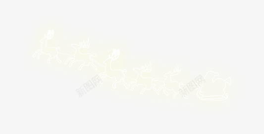 圣诞节发光麋鹿png免抠素材_新图网 https://ixintu.com 半透明 发光 圣诞节 漂浮 麋鹿