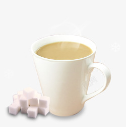 白陶瓷奶茶暖饮高清图片