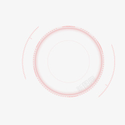 矢量虚线圆素材粉色圆圈高清图片