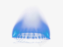 蓝色是充满梦幻的色彩燃气火焰高清图片