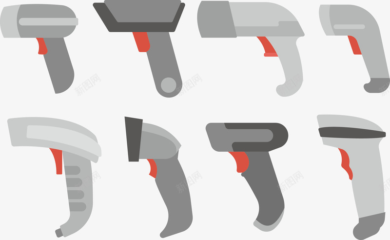 扫码器矢量图eps免抠素材_新图网 https://ixintu.com 扫码器 条码器 矢量图