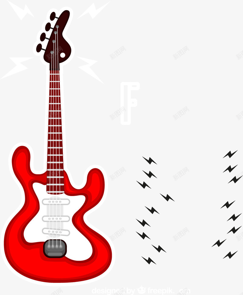 电吉他摇滚乐png免抠素材_新图网 https://ixintu.com 摇滚乐 海报 电吉他 音乐 音乐节