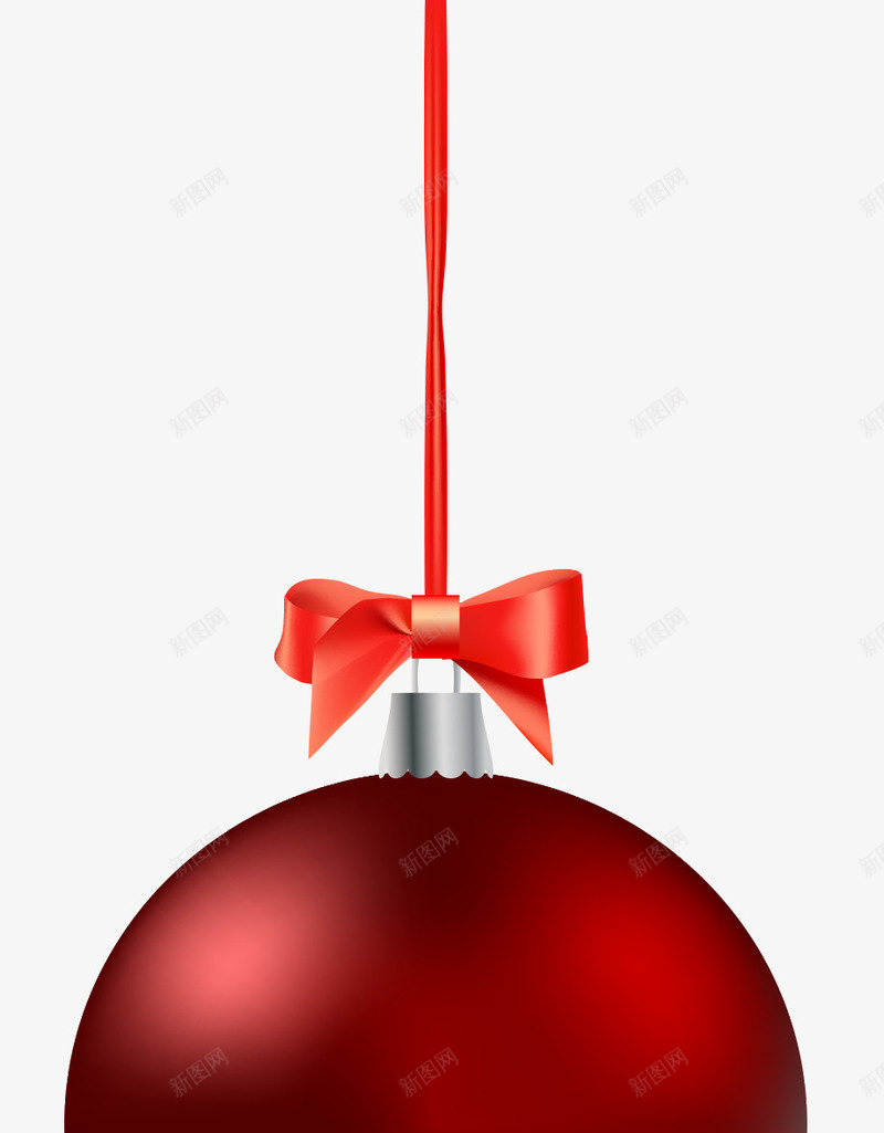 圣诞节红色吊球手绘png免抠素材_新图网 https://ixintu.com 卡通手绘 圣诞球 圣诞节 圣诞装饰 红吊球 红色PNG