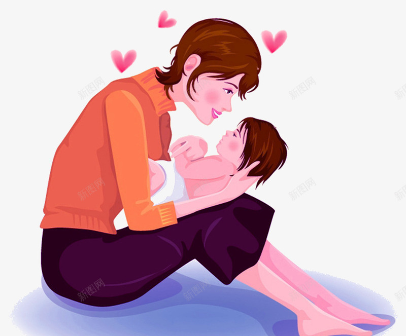 妈妈抱着孩子的温馨画面psd免抠素材_新图网 https://ixintu.com 妈妈谢谢你 娃娃 宝宝 感恩 抱孩子 母亲 母亲节 海报 温馨 爱心