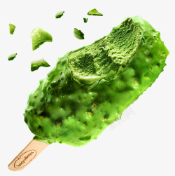 绿豆冰激凌雪糕甜筒高清图片