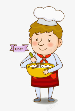 做饭的厨师素材