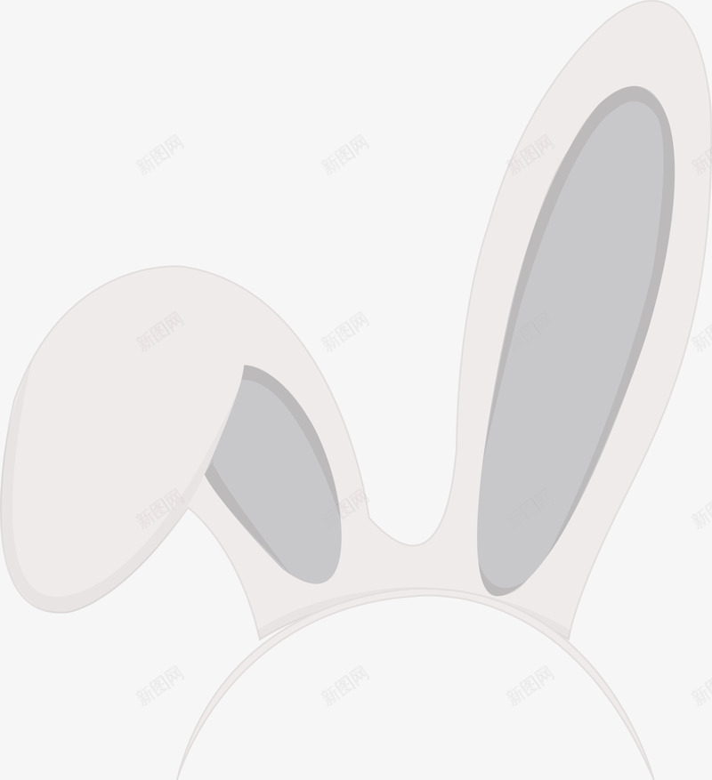 一个白色兔子耳朵矢量图eps免抠素材_新图网 https://ixintu.com 兔子 兔子耳朵 白色 白色耳朵 矢量耳朵 耳朵PNG 矢量图