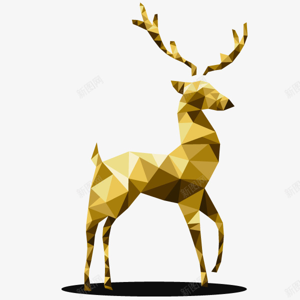 几何小鹿png免抠素材_新图网 https://ixintu.com png图形 几何 动物 圣诞节 小鹿 装饰