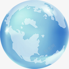 蓝色地球样式宣传海报素材