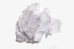 白色纸团白色皱纹纸团高清图片