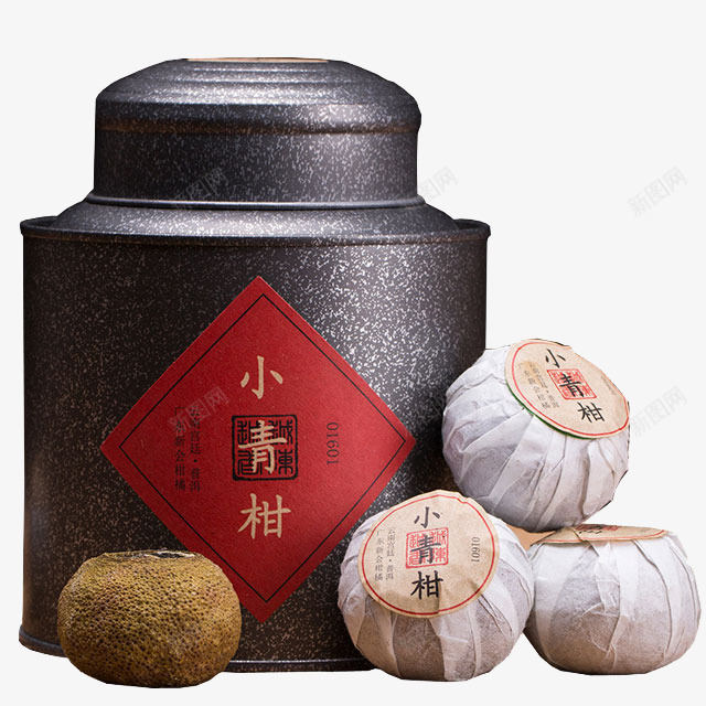 茶叶png免抠素材_新图网 https://ixintu.com 产品实物 大图网 小青柑 小青柑茶叶 茶叶