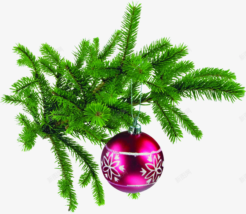 绿色清新圣诞装饰png免抠素材_新图网 https://ixintu.com 圣诞 清新 绿色 装饰