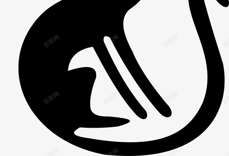 创意黑猫图标png_新图网 https://ixintu.com logo设计 创意 动物logo 猫 皇冠 黑猫