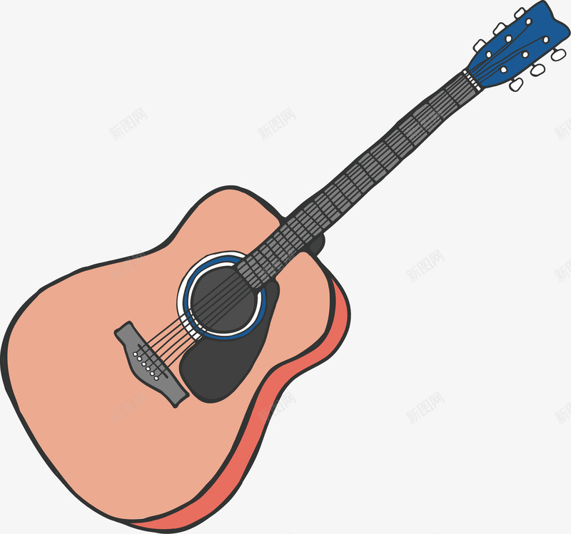 吉他音乐手绘吉他矢量图ai免抠素材_新图网 https://ixintu.com 吉他 手绘吉他 音乐 矢量图