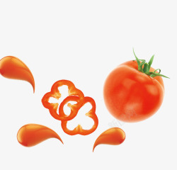 西红柿蔬菜装饰图案素材