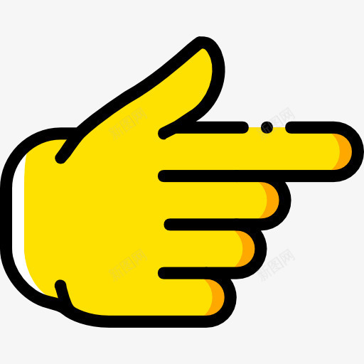 指向右图标png_新图网 https://ixintu.com 向右看 手势 手和手势 手指 指向右 接口方面