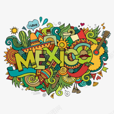 墨西哥漫画图标图标