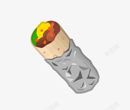 卤肉卷图标图标