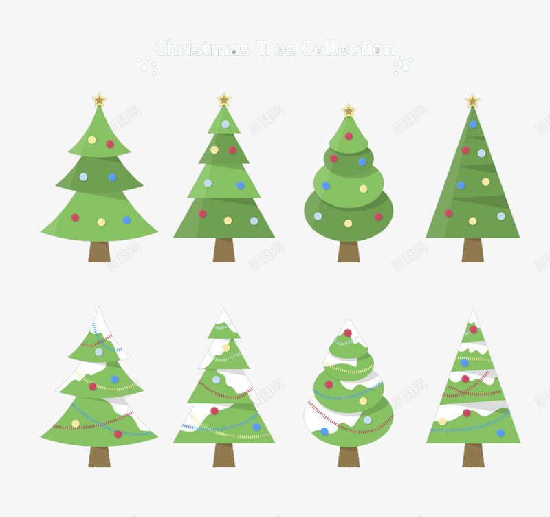 圣诞树png免抠素材_新图网 https://ixintu.com 圣诞树 圣诞节 树木 绿色 节日元素