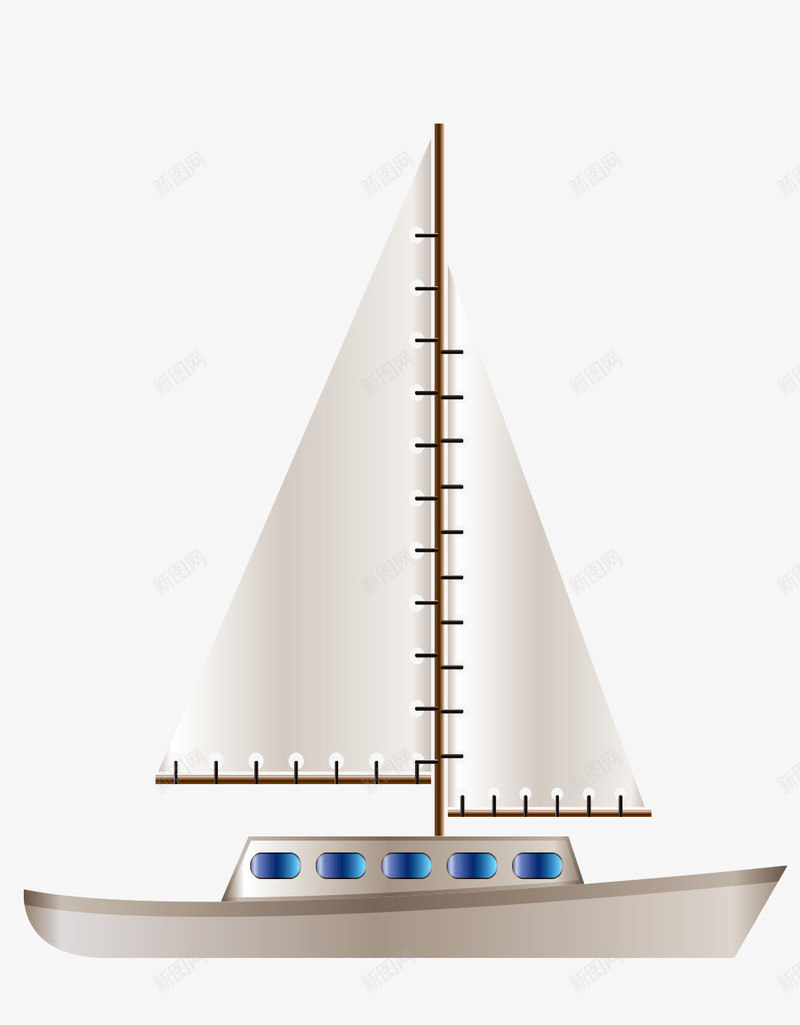 卡通船只png免抠素材_新图网 https://ixintu.com 帆船 矢量卡通 矢量船只 码头 船 船只 货轮 货运轮船