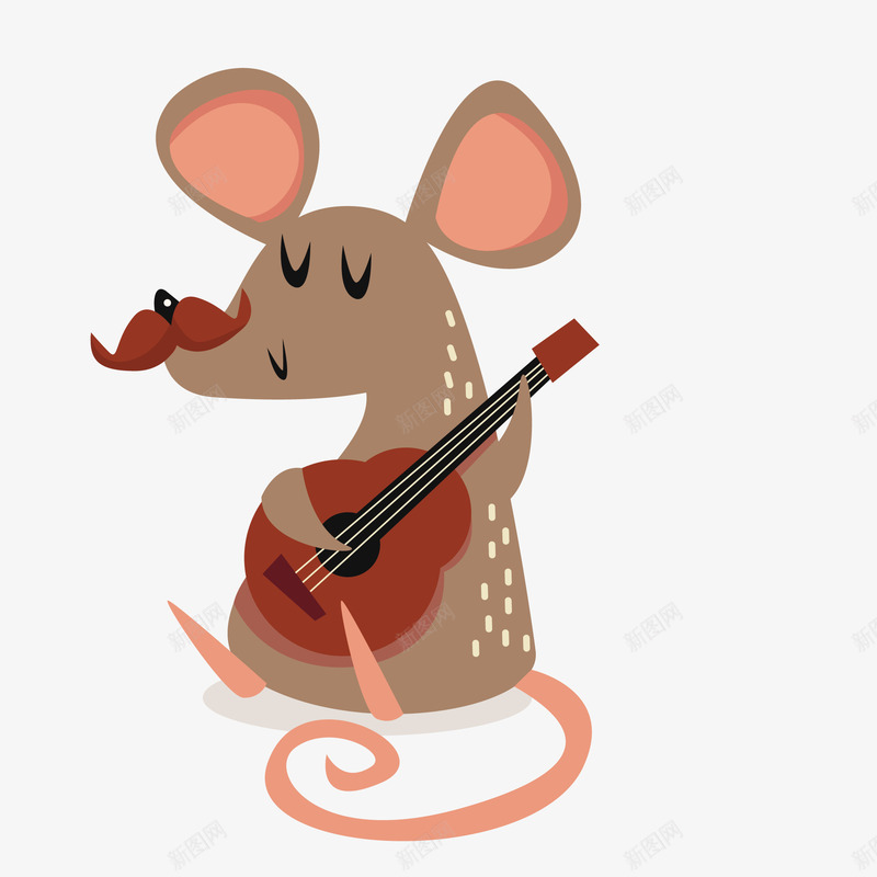 创意老鼠弹吉他矢量图eps免抠素材_新图网 https://ixintu.com 动物 卡通 图案 大耳朵 小清新 弹吉他 生物 矢量图 简约 老鼠 老鼠生日 装饰 鼠