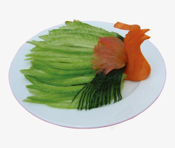 黄瓜丝拌金针菇食物凉菜高清图片