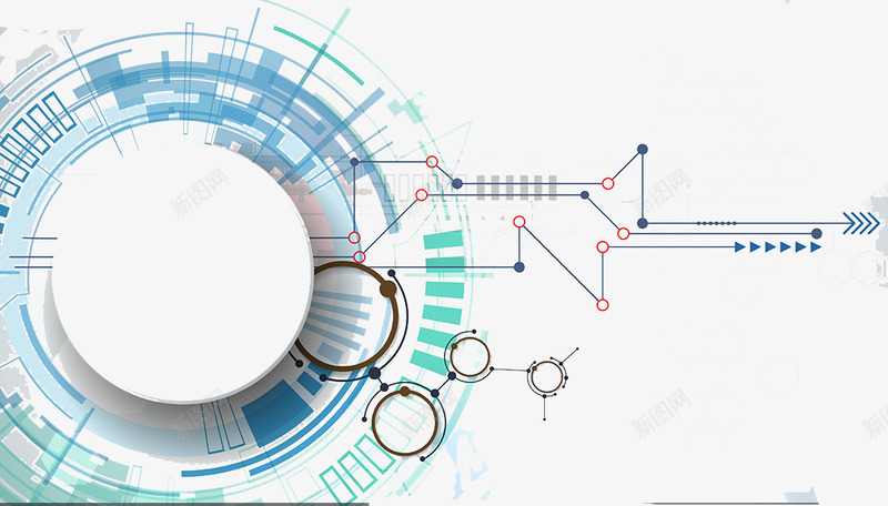时尚齿轮与信息科技背景png免抠素材_新图网 https://ixintu.com 信息科技 时尚背景 未来工程 科技背景 齿轮机械