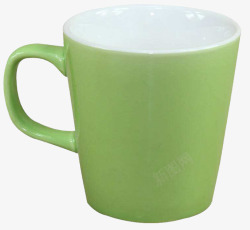 绿色马克杯纯色玻璃杯高清图片