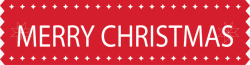 英文标题页红色圣诞长条标题高清图片