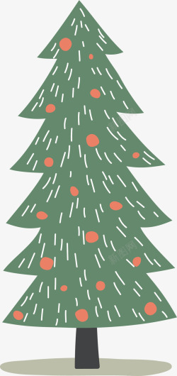 尖尖的树木绿色圣诞树高清图片