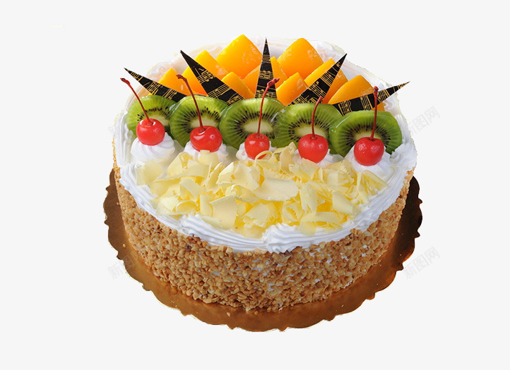 生日蛋糕png免抠素材_新图网 https://ixintu.com 奶油蛋糕 樱桃 水果蛋糕 食品