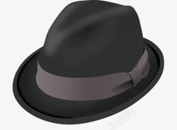 黑色绅士帽素材