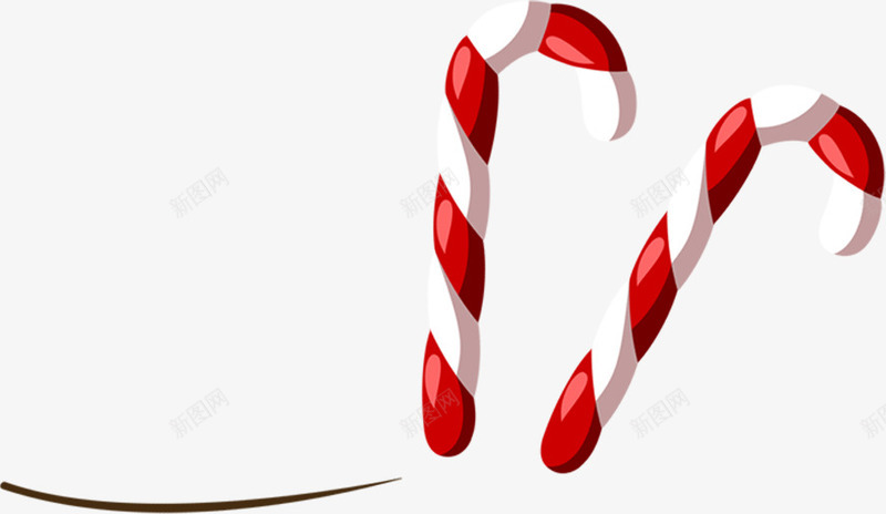 新年圣诞装饰拐杖png免抠素材_新图网 https://ixintu.com 圣诞 拐杖 新年 装饰