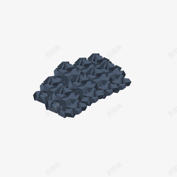 卡通一堆黑色的煤炭png免抠素材_新图网 https://ixintu.com 一堆黑色的 创意 动漫动画 卡通 挖煤采石工 煤炭