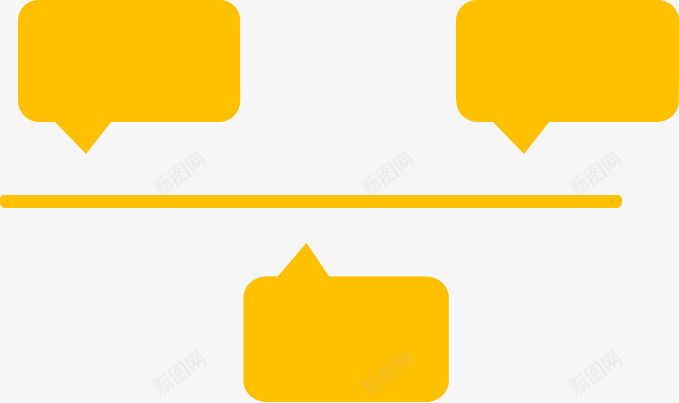 流程图对话框png免抠素材_新图网 https://ixintu.com 榛勮壊 瑙噴 璇存槑 解释 说明 黄色