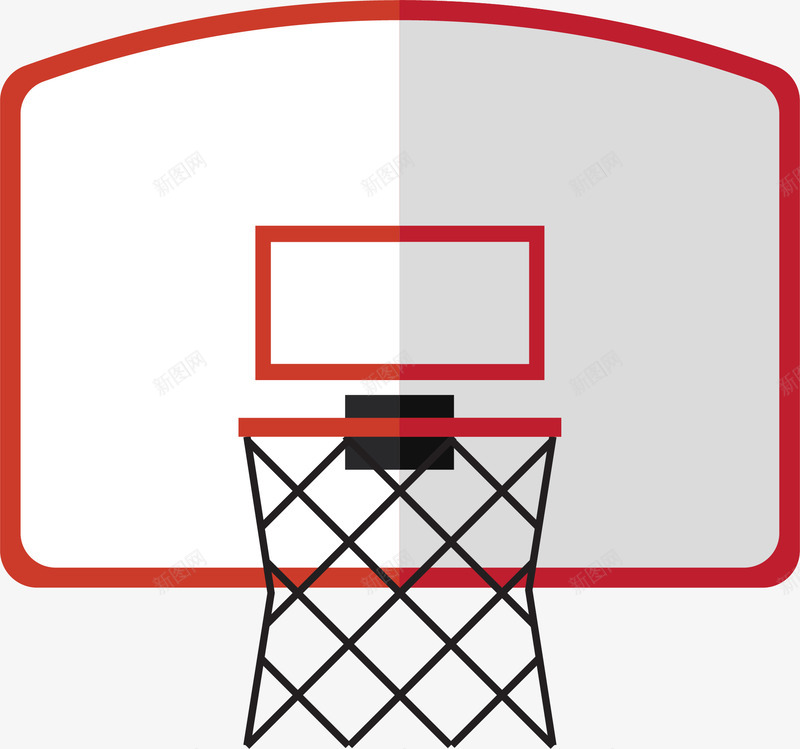 篮球框扁平化图标png_新图网 https://ixintu.com 出汗 图标icon 扁平化 投篮 球类运动 篮板 篮框 篮球 篮球框 篮球筐 运动