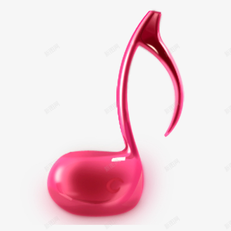 粉红色的音乐音符psd免抠素材_新图网 https://ixintu.com 立体 粉红色 音乐 音符