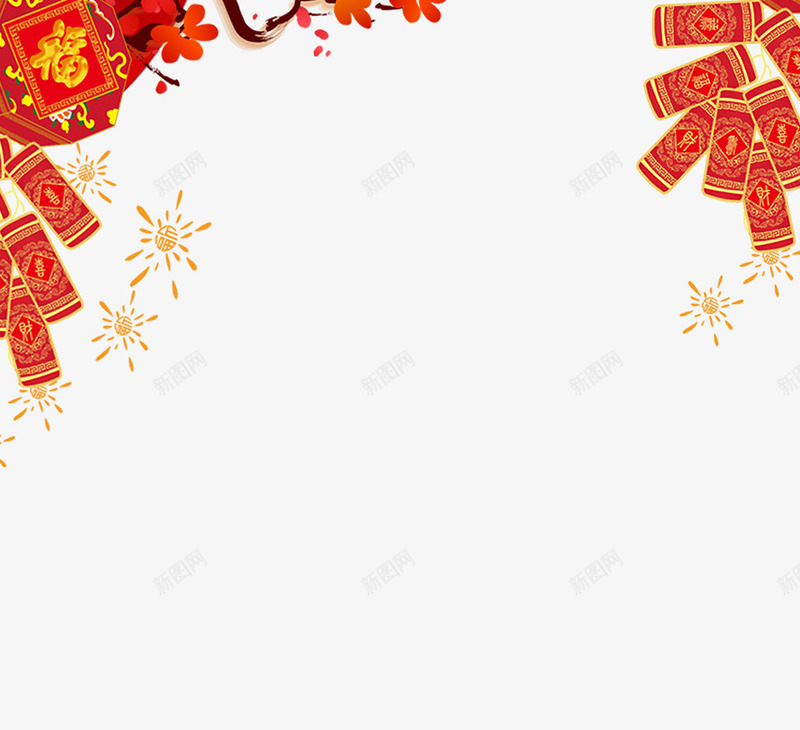 2018新年中国风背景边框psd免抠素材_新图网 https://ixintu.com 2018新年中国风背景 传统节日 喜庆背景 新年 欢度春节 狗年