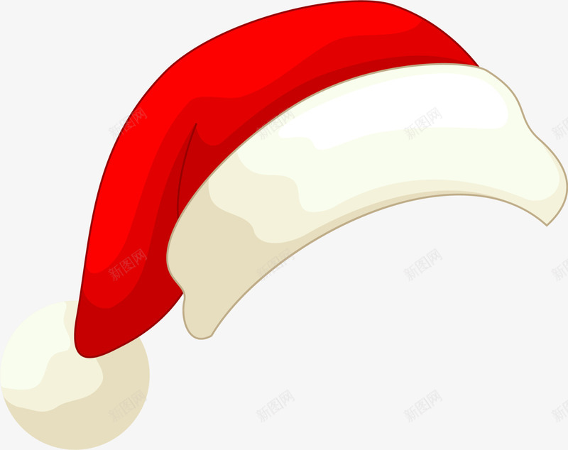 圣诞节红色圣诞帽png免抠素材_新图网 https://ixintu.com 冬季圣诞帽 卡通圣诞帽 圣诞节帽子 白色毛球 童趣 红色圣诞帽