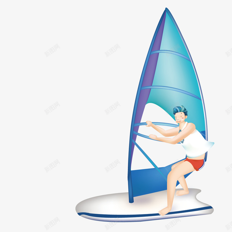 帆船运动员png免抠素材_新图网 https://ixintu.com 帆船 水上运动 运动员