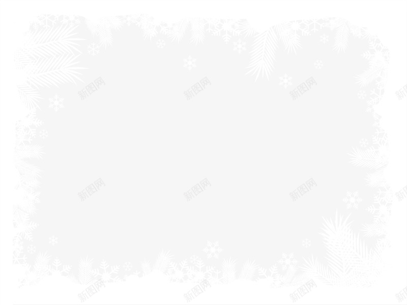 冬季白色雪花边框png免抠素材_新图网 https://ixintu.com 冬季雪花 白色边框 白色雪花 雪花边框 雪花飘飘 飘雪