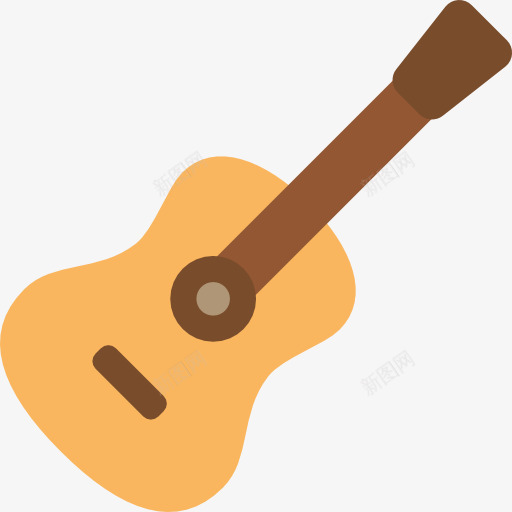 吉他图标png_新图网 https://ixintu.com 乐器 乐队 吉他 弦乐器 音乐