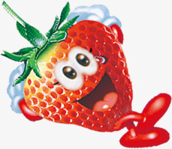 草莓创意水果素材