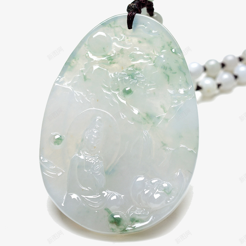 翡翠ハングル白底飘花 超值推荐】细糯种飘花翡翠手镯（55mm） - 手镯- 翡翠王朝
