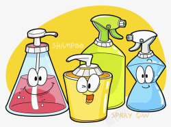 卡通洗手液可爱的洗手液高清图片