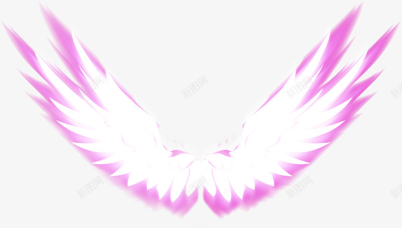 紫色梦幻翅膀天使png免抠素材_新图网 https://ixintu.com 天使 天使与魔鬼 梦幻 紫色 翅膀 设计