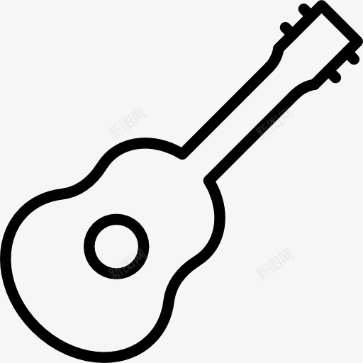 吉他图标png_新图网 https://ixintu.com 乐器 乐队 吉他 弗拉门戈 弦乐器 民谣 西班牙吉他 音乐