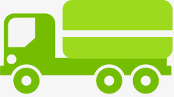 工地运输卡车绿色卡车图标高清图片