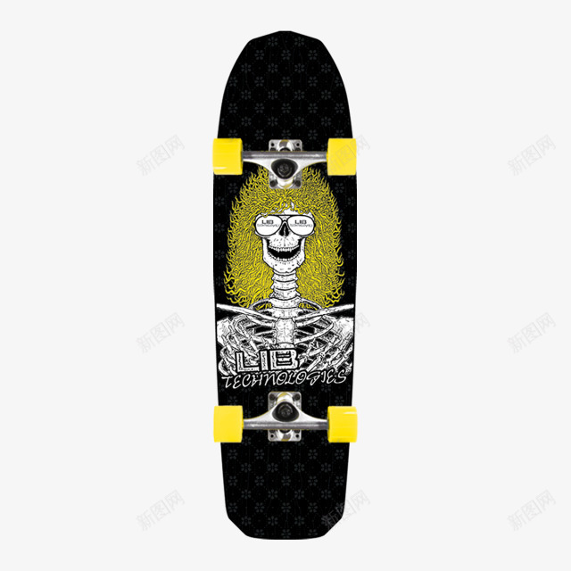 黑色滑板png免抠素材_新图网 https://ixintu.com Skateboard 产品实物 休闲项目 娱乐项目 花纹