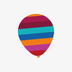 彩虹气球装饰素材